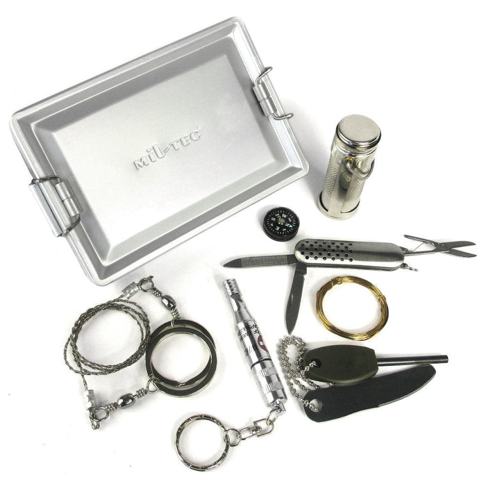 Aluminium Box Survival Kit - Mil-Tec - Survival Kit