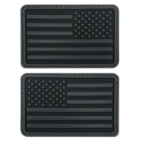 US Flag PVC Patch - Black - Unbranded - Flags, Badges & Insignia