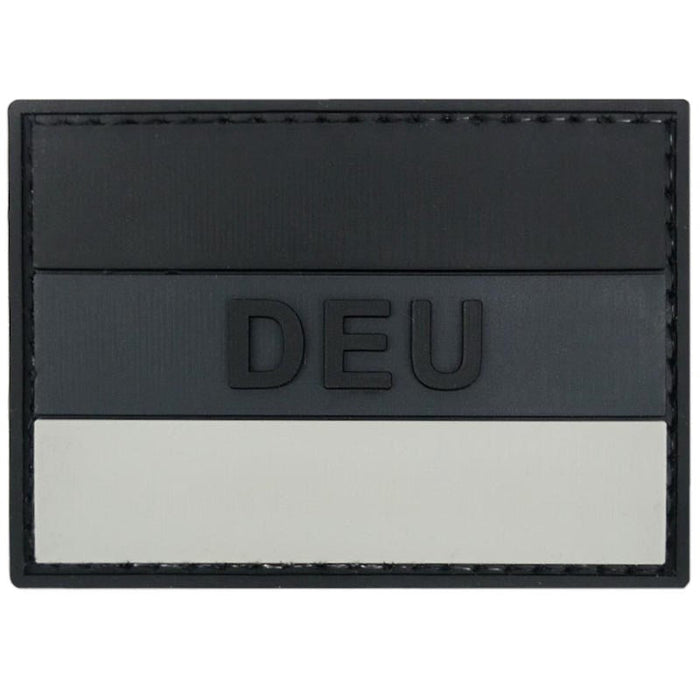 German DEU Flag Dark PVC Patch