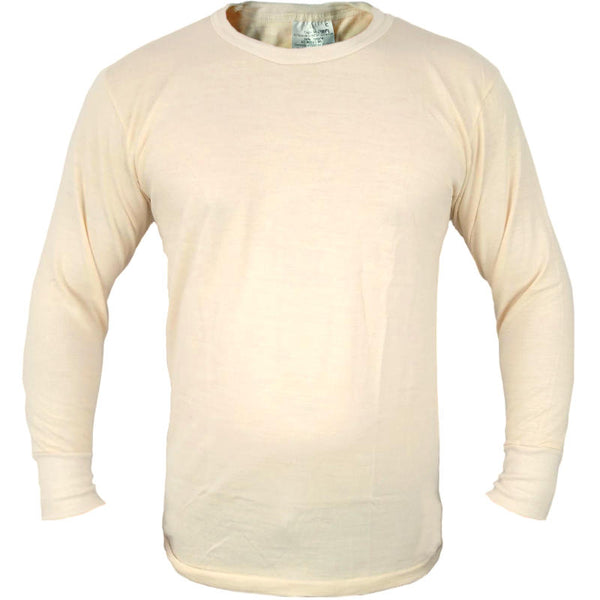 Italian Cream Thermal Top - Italian Army Surplus - Base Layers