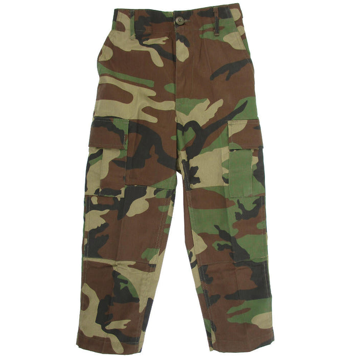 Kids Woodland BDU Trousers - Mil-Tec - Combat Trousers