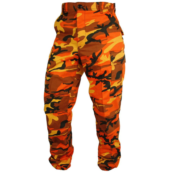 Tactical Camo BDU Pants - Orange - Rothco - Combat Trousers