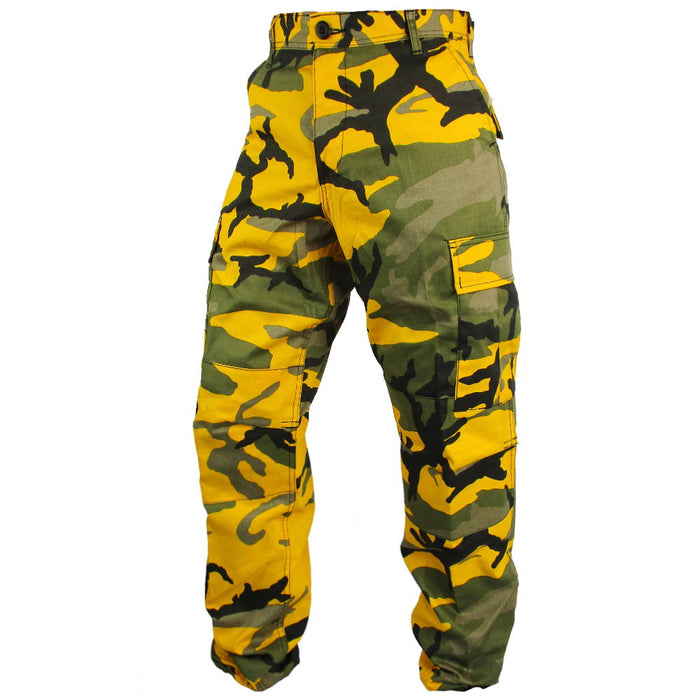 Tactical Camo BDU Pants - Yellow - Rothco - Combat Trousers