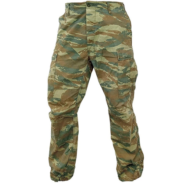 Greek Army Lizard Camo Trousers - Grade 2 - Greek Army Surplus - Combat Trousers