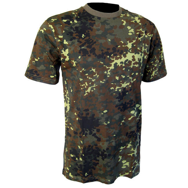 Flecktarn Camo T-Shirt - Mil-Tec - Camouflage T-Shirts