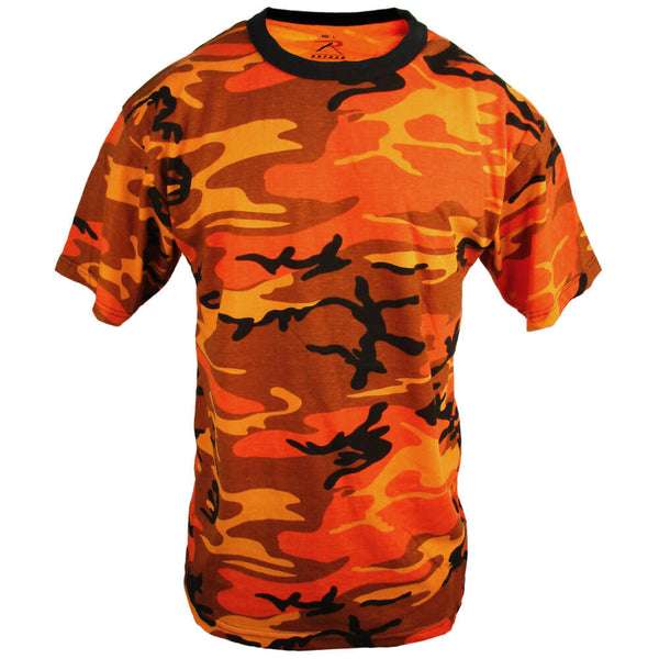 Coloured Camo T-Shirt - Orange - Rothco - Camouflage T-Shirts