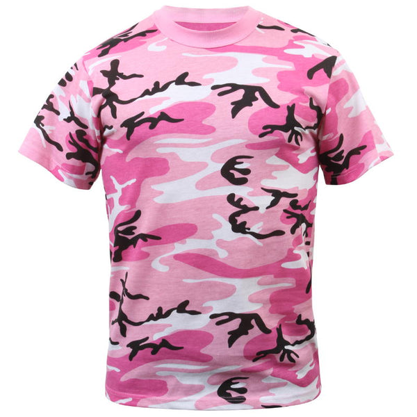 Coloured Camo T-Shirt - Pink - Rothco - Camouflage T-Shirts