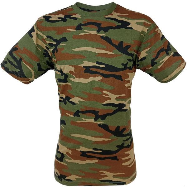 Woodland Camo T-Shirt - Mil-Tec - Camouflage T-Shirts