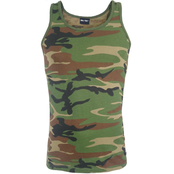 Woodland Men's Tank Top - Mil-Tec - Singlets & Tank Tops