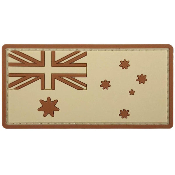 Australia Flag PVC Patch - Tan - Unbranded - Flags, Badges & Insignia