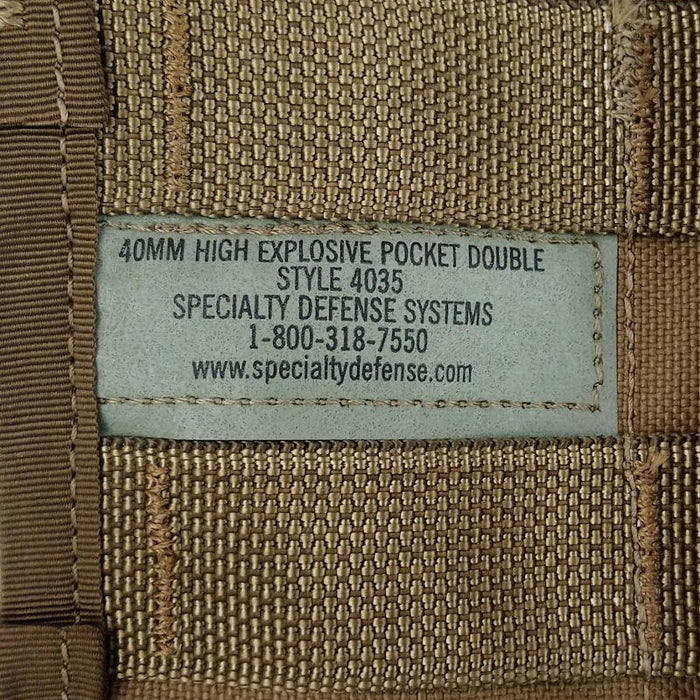 USGI Coyote Double 40mm Rifle Grenade Pouch - US Army Surplus - Grenade Pouches