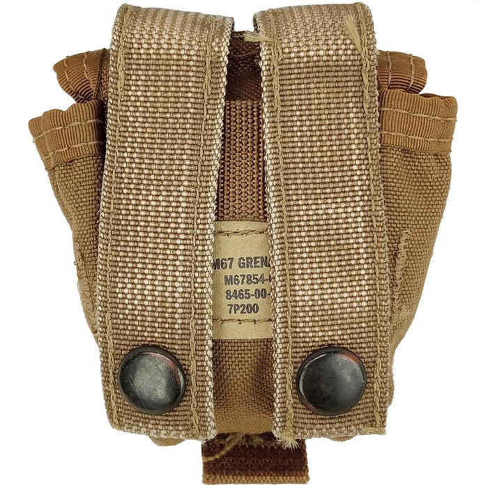 USMC Coyote Hand Grenade Clip Pouch - US Army Surplus - Grenade Pouches