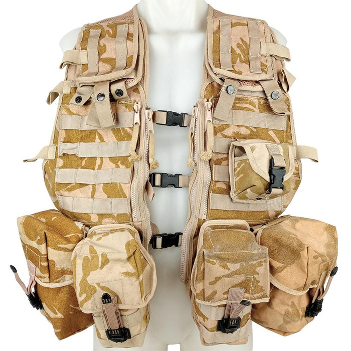 British Desert Assault Vest Set - British Army Surplus - Combat Vests