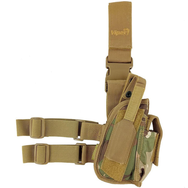 Multi Camo Tactical Leg Holster - Right Handed - Viper - Holsters