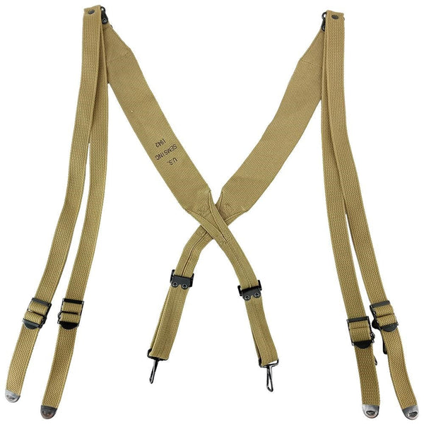 US Repro M1936 Khaki Suspenders - Mil-Tec - Harnesses