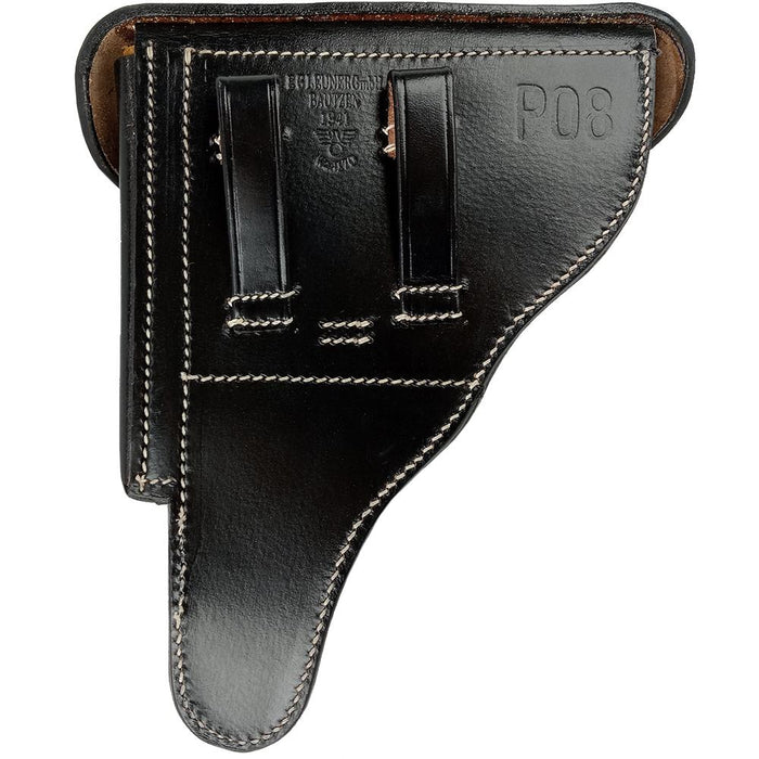 German Repro P08 Hard Shell Leather Holster - Mil-Tec - Holsters