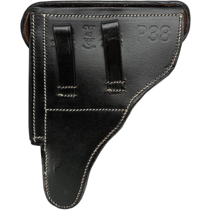 German Repro P38 Hard Shell Leather Holster - Mil-Tec - Holsters