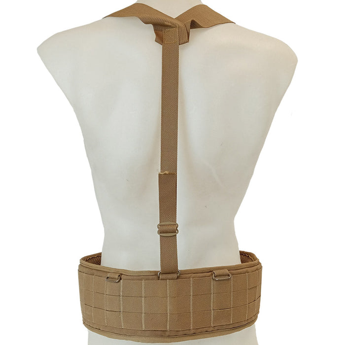 USMC Coyote MOLLE Belt w/ Suspenders