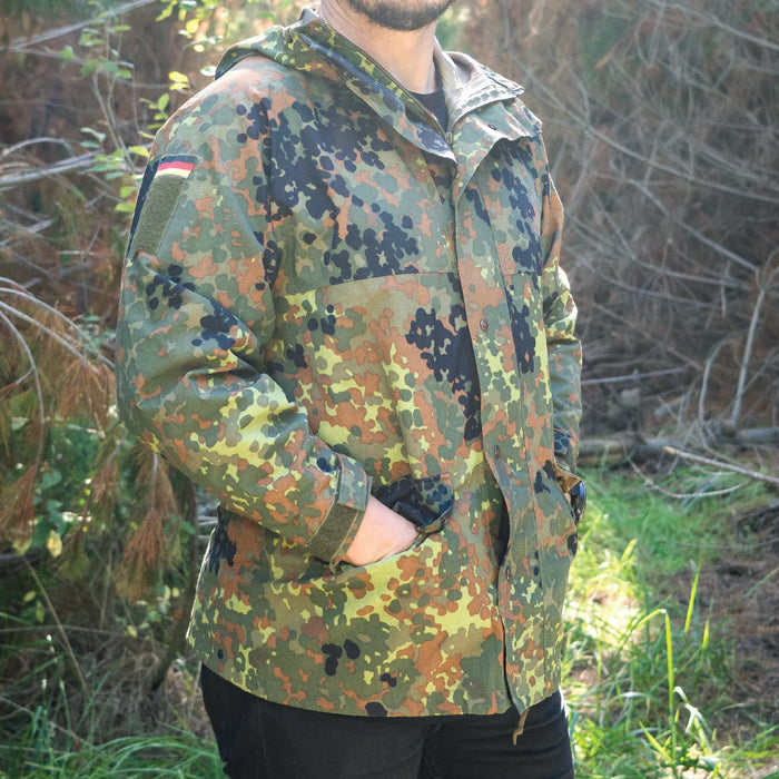 German Flecktarn Rain Jacket - German Army Surplus - Rain Jackets