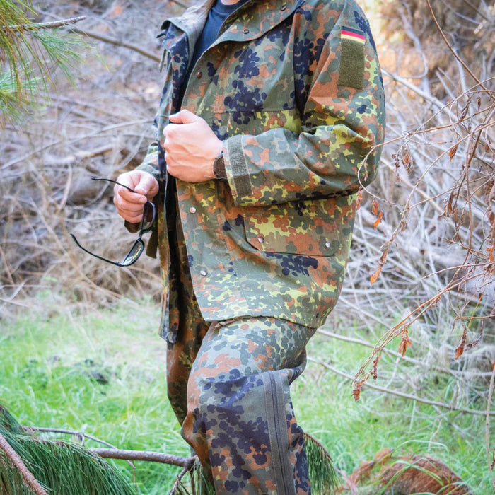 German Flecktarn Rain Jacket - German Army Surplus - Rain Jackets