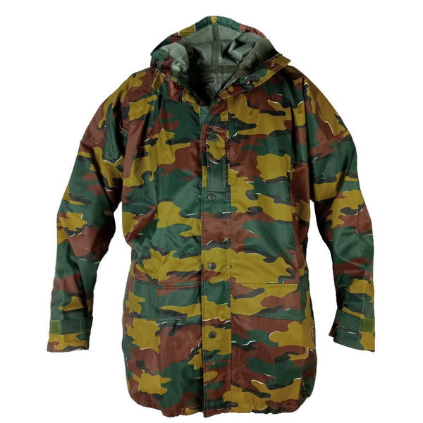 Belgian Army Camo Wet Weather Jacket - Belgian Army Surplus - Rain Jackets