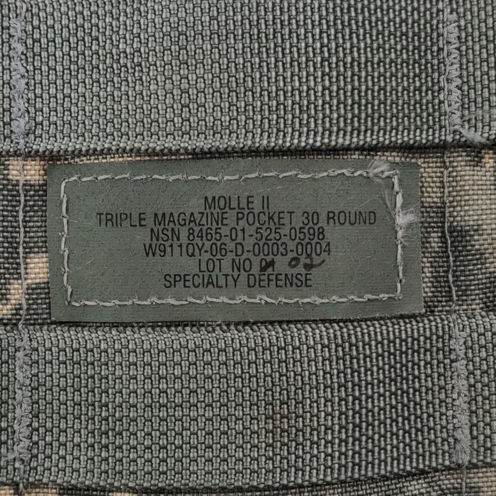 USGI MOLLE II M4 Triple Pouch - US Army Surplus - Magazine Pouches